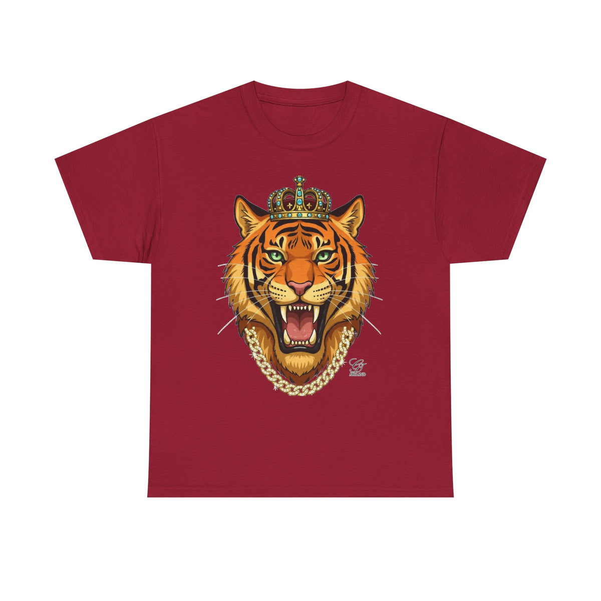 Crowned Roaring Tiger Tee | King Tiger Graphic T-Shirt by GT Artland