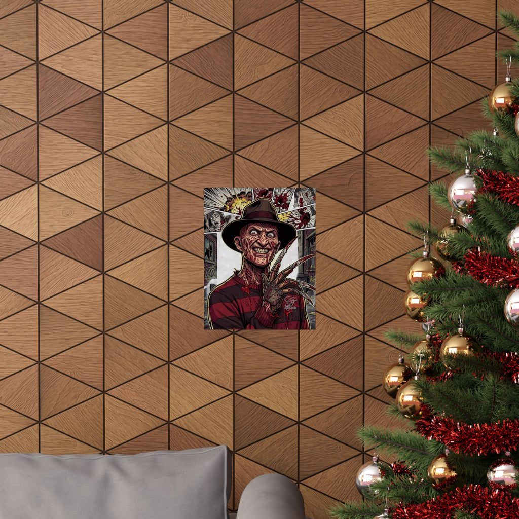 Elm Street Gangsta Horror Matte Vertical Posters by GT Artland