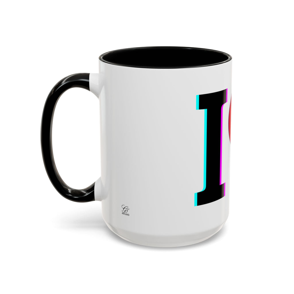 Winking Heart Graphic Mug | Accent Coffee Mug 11oz 15oz