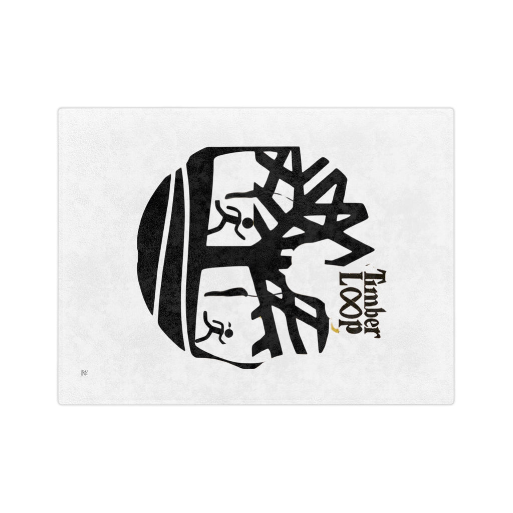 Timber Loop Tree Logo Velveteen Blanket | Trail Running Design by GT Artland