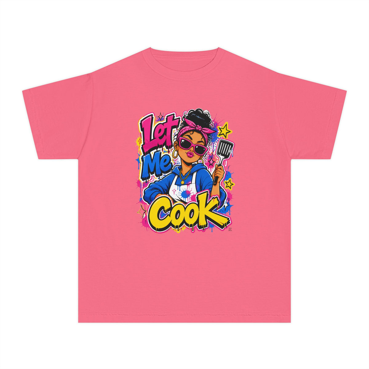 Let Me Cook Cartoon Chef Youth T-Shirt