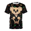 Teddy Bear Designer Elite Diamond Graphic Tee | All-Over Print Monogram Pattern by GT Artland