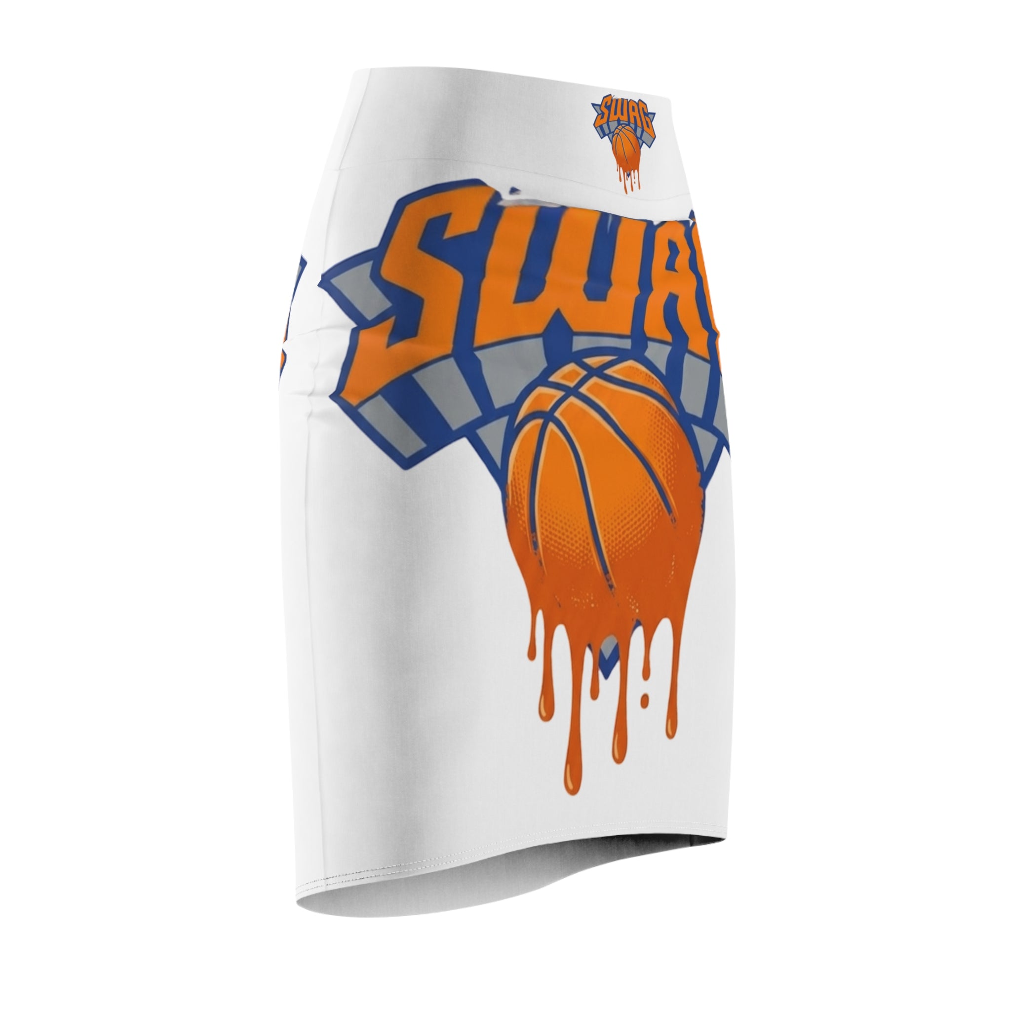 Dripping Basketball SWAG pencil skirt | Sports Graphic by GT Artland