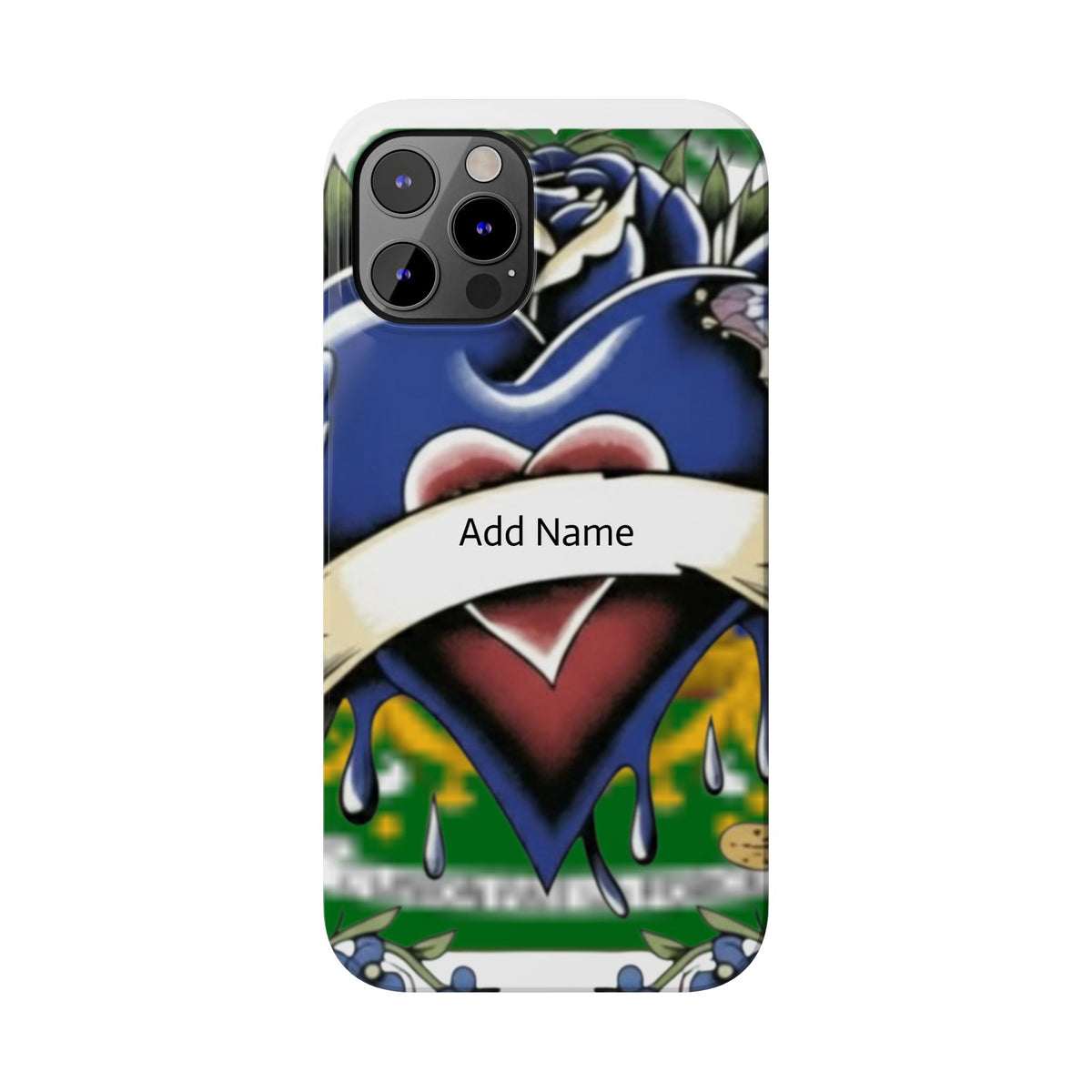 Blue Rose Garden Urban Styled Illustration Slim Phone Case |  by GT Artland