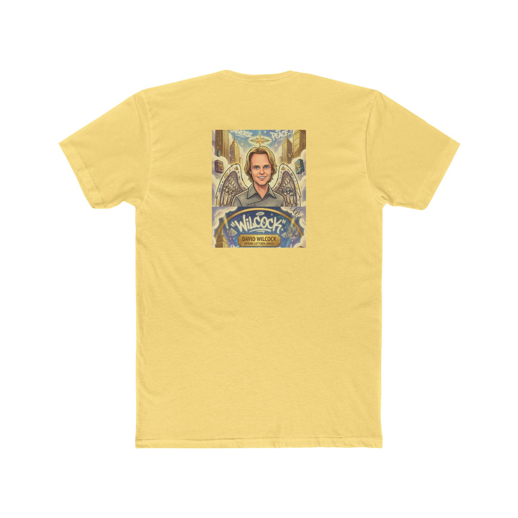David Wilcock Angel Portrait Tee — Spiritual Memoir Graphic T-Shirt by GT Artland