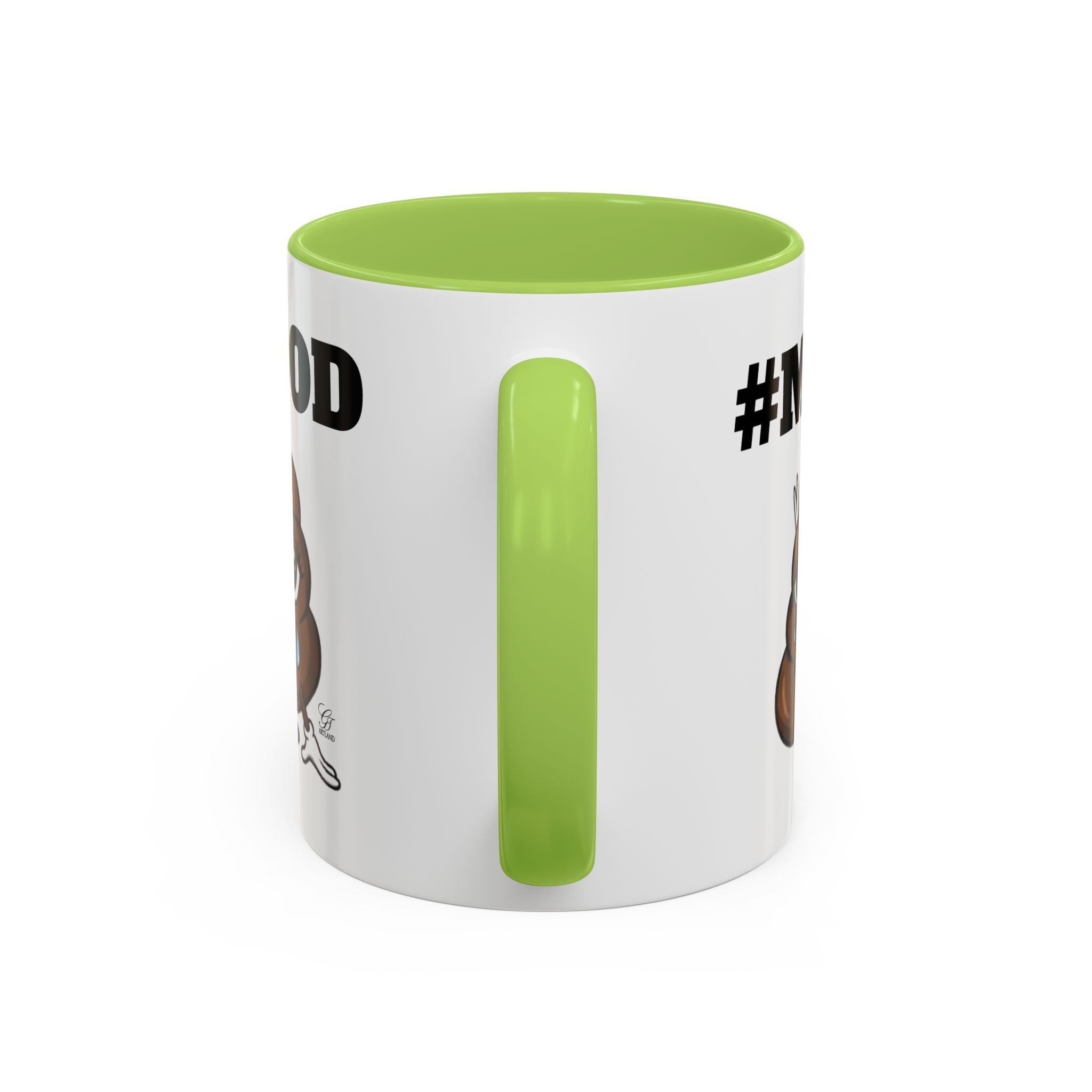 #MOOD Poop Emoji Accent Coffee Mug — Funny 11/15oz Novelty Mug by GT Artland