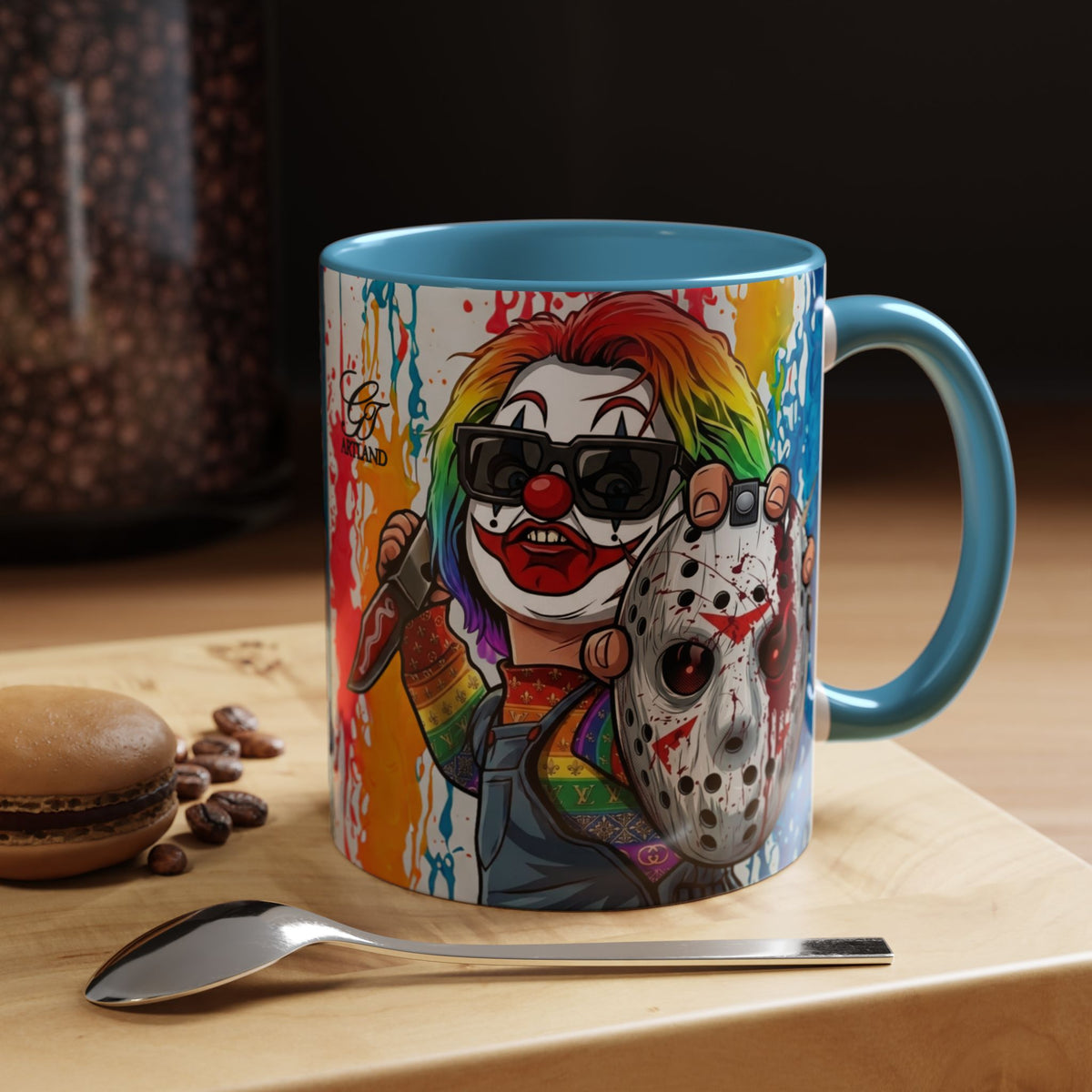 Rainbow Slasher Color Drip Designer GT Soldier Edition | Accent Coffee Mug 11oz 15oz