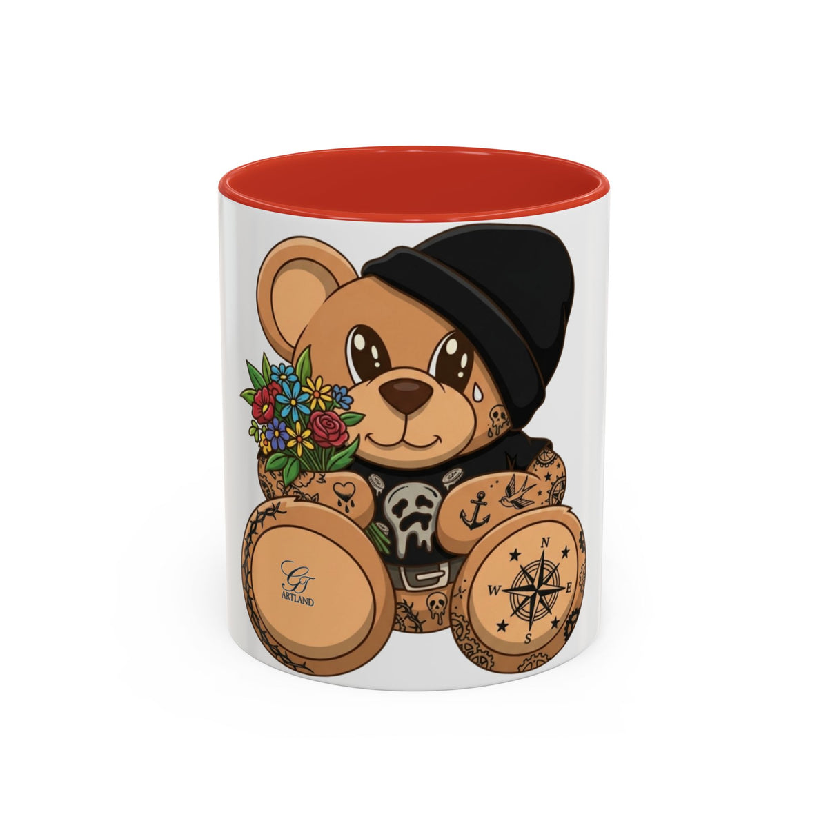 Copy of Tattooed Teddy Bear Mug | Accent Coffee Mug 11oz 15oz by GT Artland
