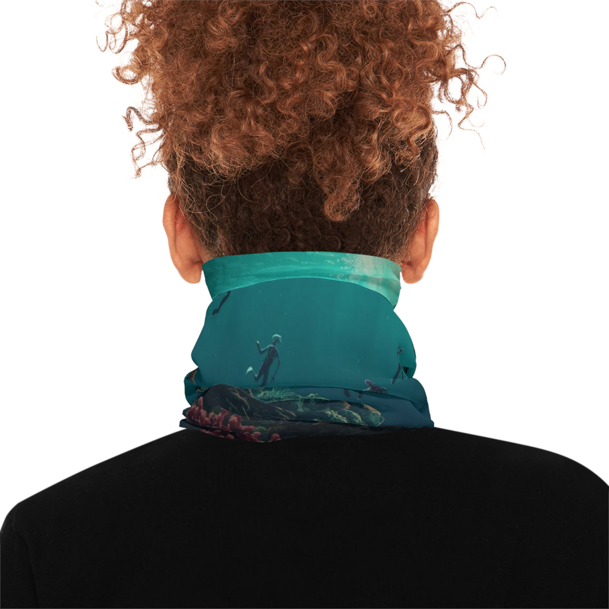 Underwater UFO Divers Neck Gaiter | Sci‑Fi  Alien Graphic Face Mask