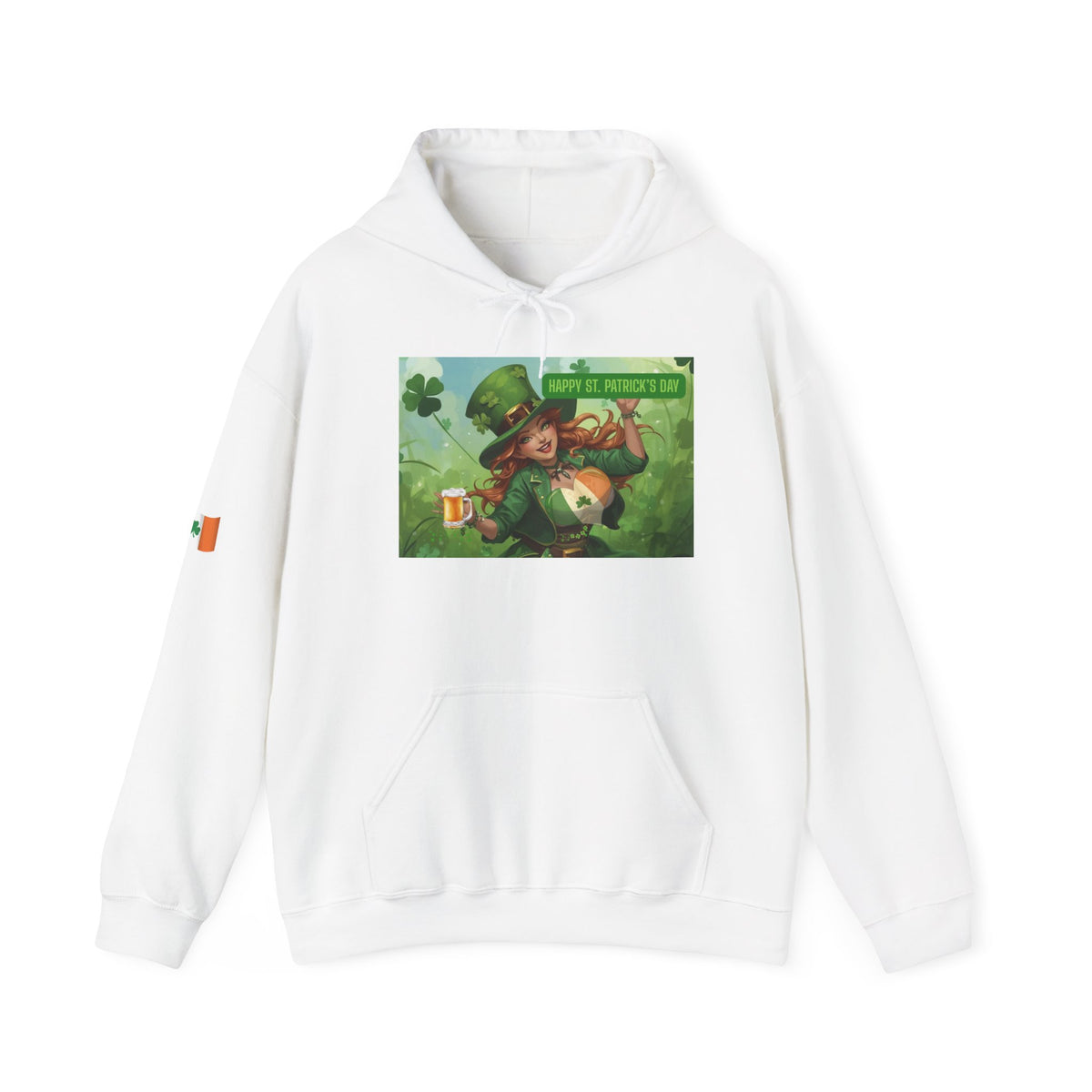 Leprechaun Pot of Gold Hoodie | St. Patrick's Day Shamrock Illustration