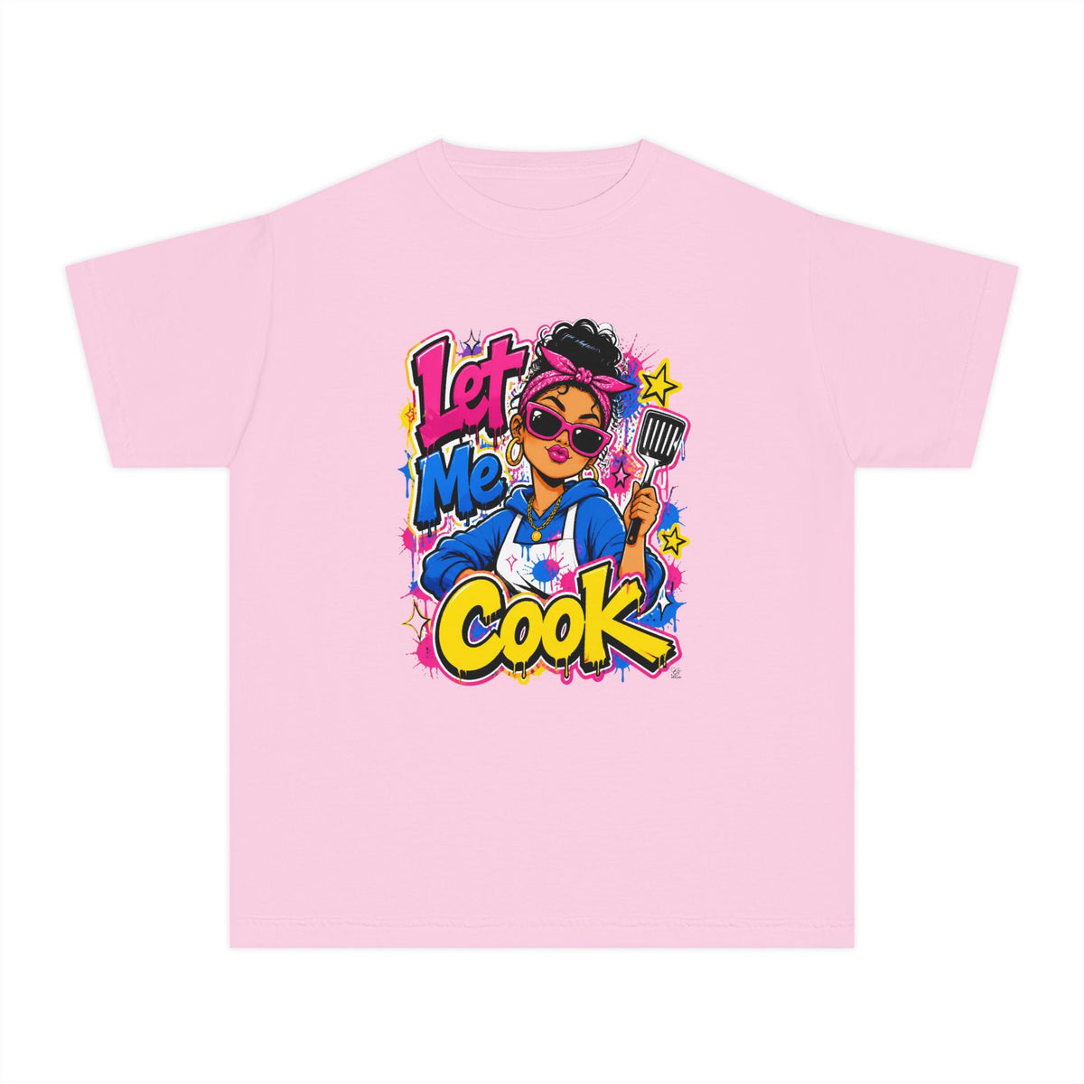 Let Me Cook Cartoon Chef Youth T-Shirt