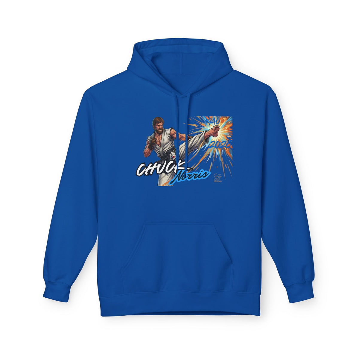 Chuck Norris Martial Arts Hoodie | Vintage Action Illustration