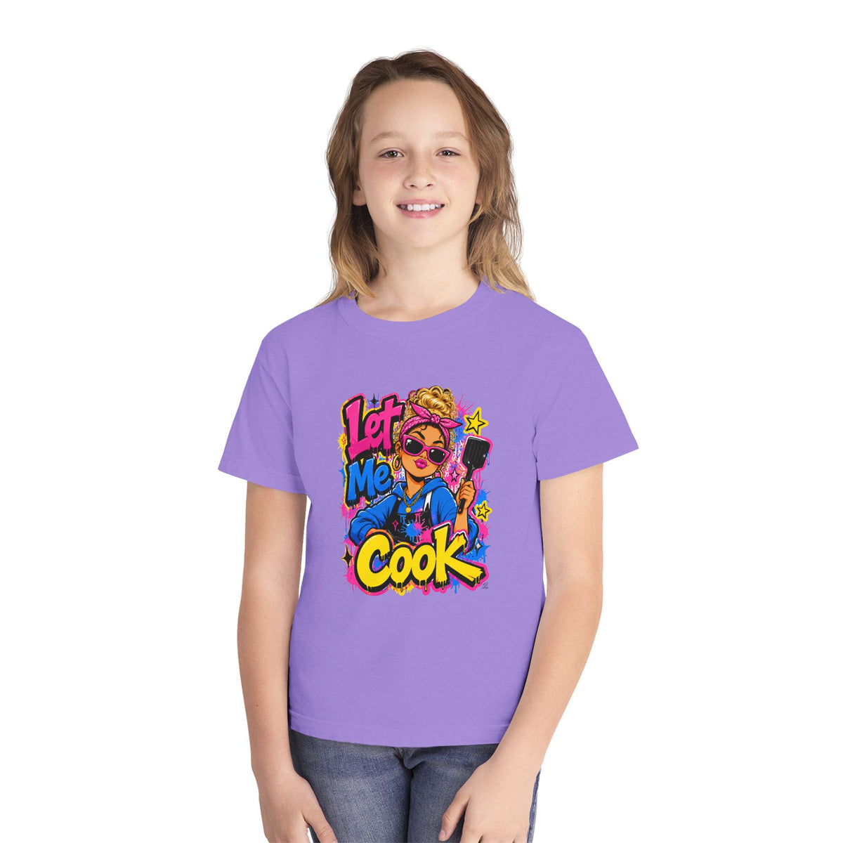 Let Me Cook Chef Girl Youth T-Shirt