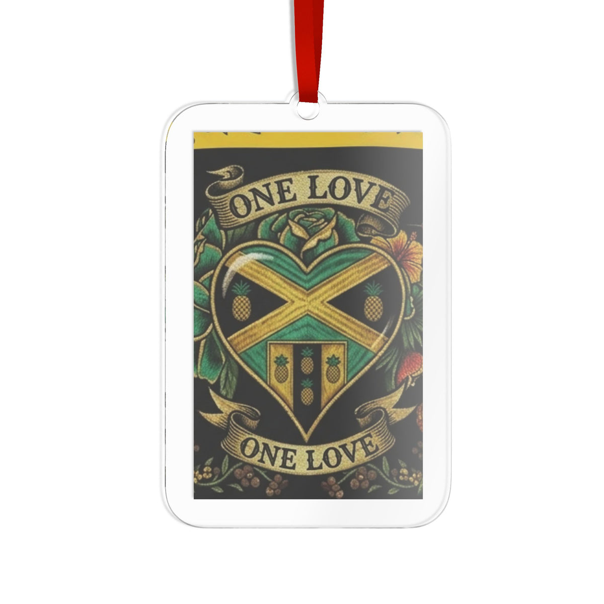 One Love Custom Acrylic Ornament by GT Artland