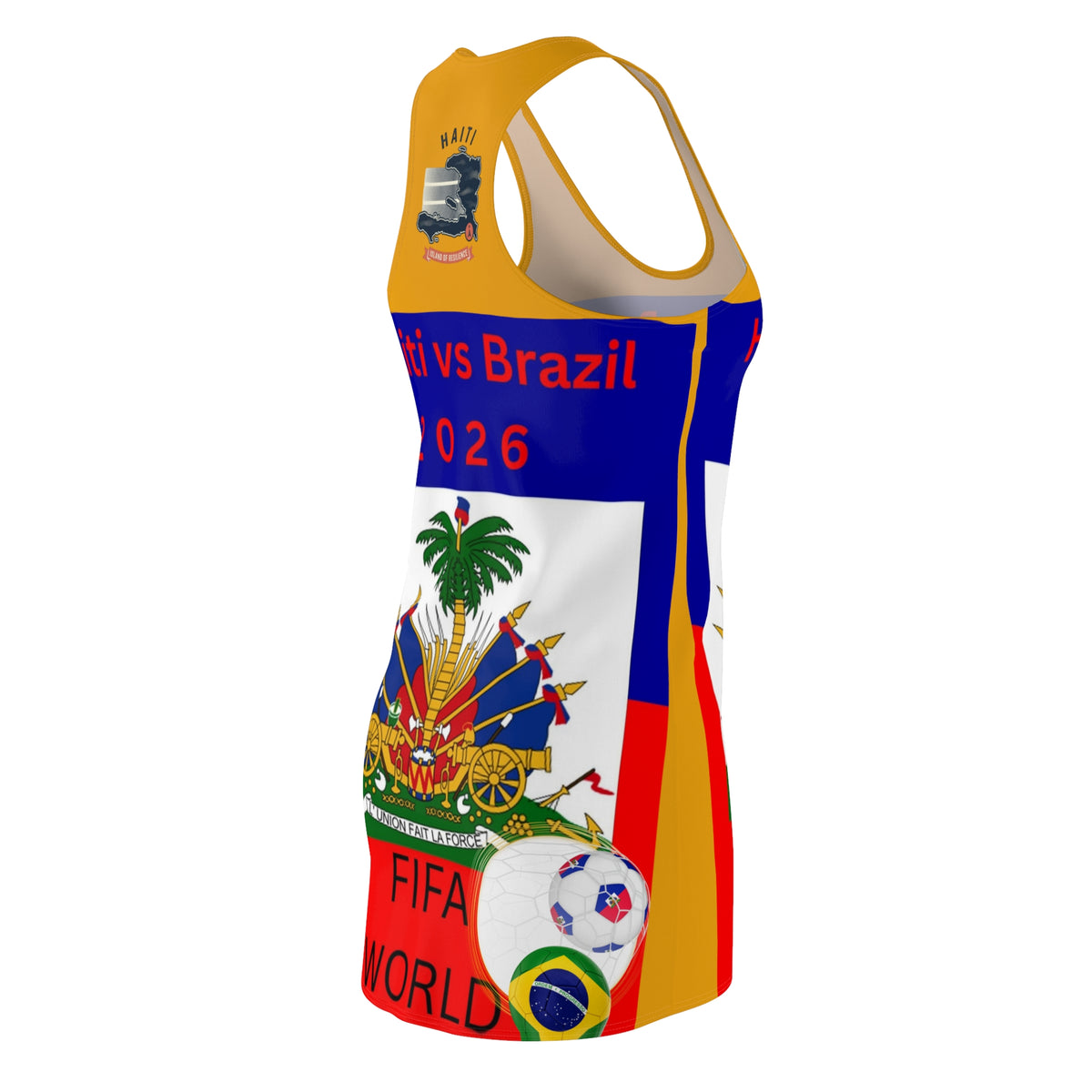 Soccer Football Haitian 2026  Dress |World Cup Football Racerback Dress