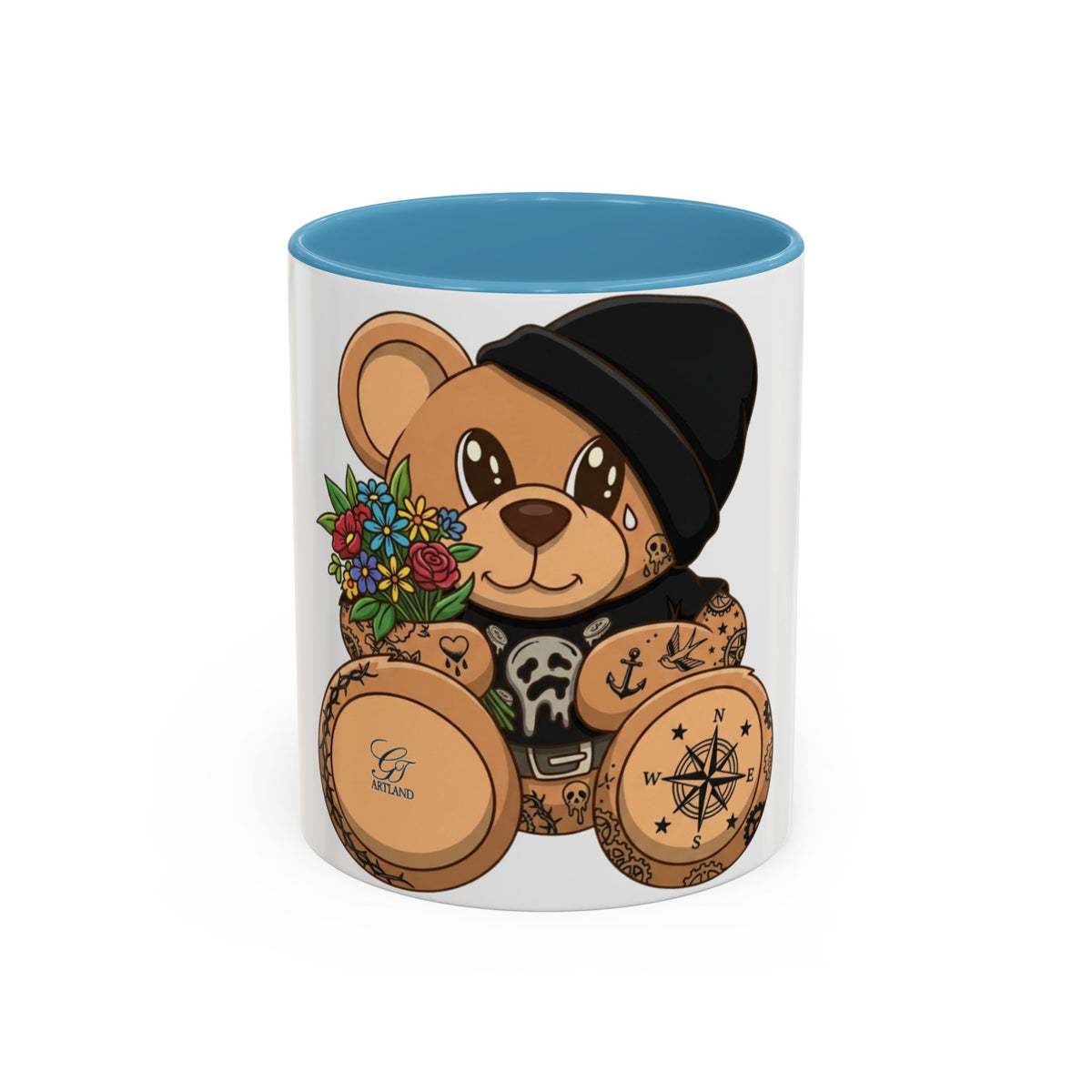 Copy of Tattooed Teddy Bear Mug | Accent Coffee Mug 11oz 15oz by GT Artland