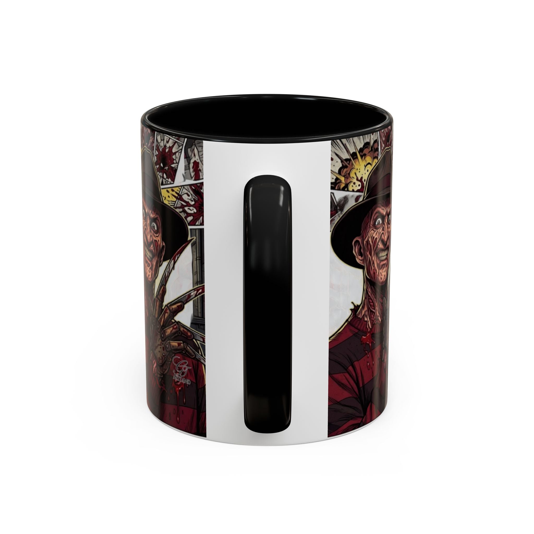 Elm Street Gangsta Horror Illustration COFFEE MUG | Horror Slasher Artwork by GT Artland