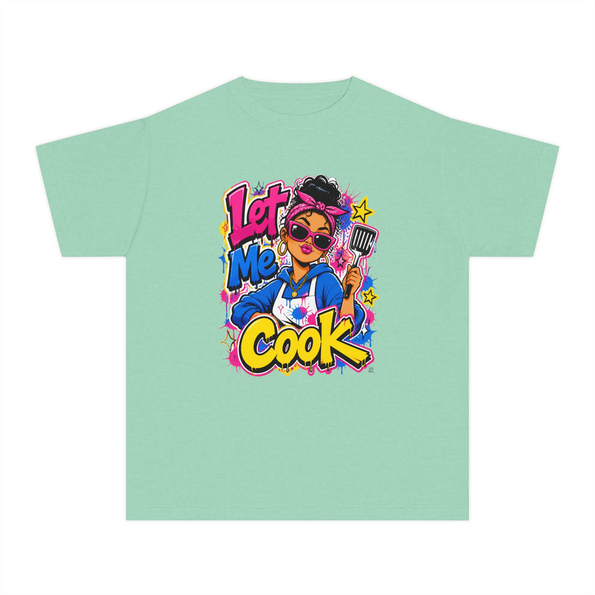 Let Me Cook Cartoon Chef Youth T-Shirt