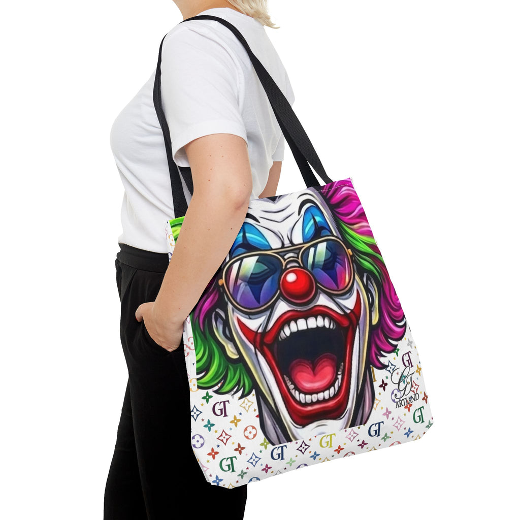 GT Soldier Designer Colorful Clown Face Tote Bag by GT Artland