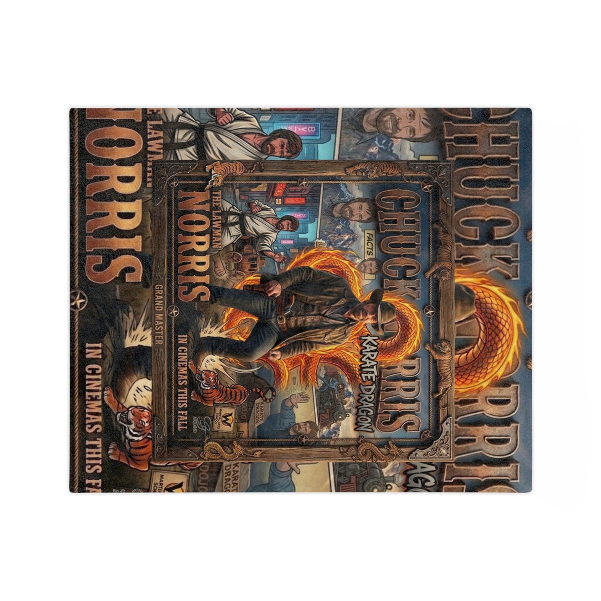 Karate Dragon Movie Poster Blanket | Microfiber Throw