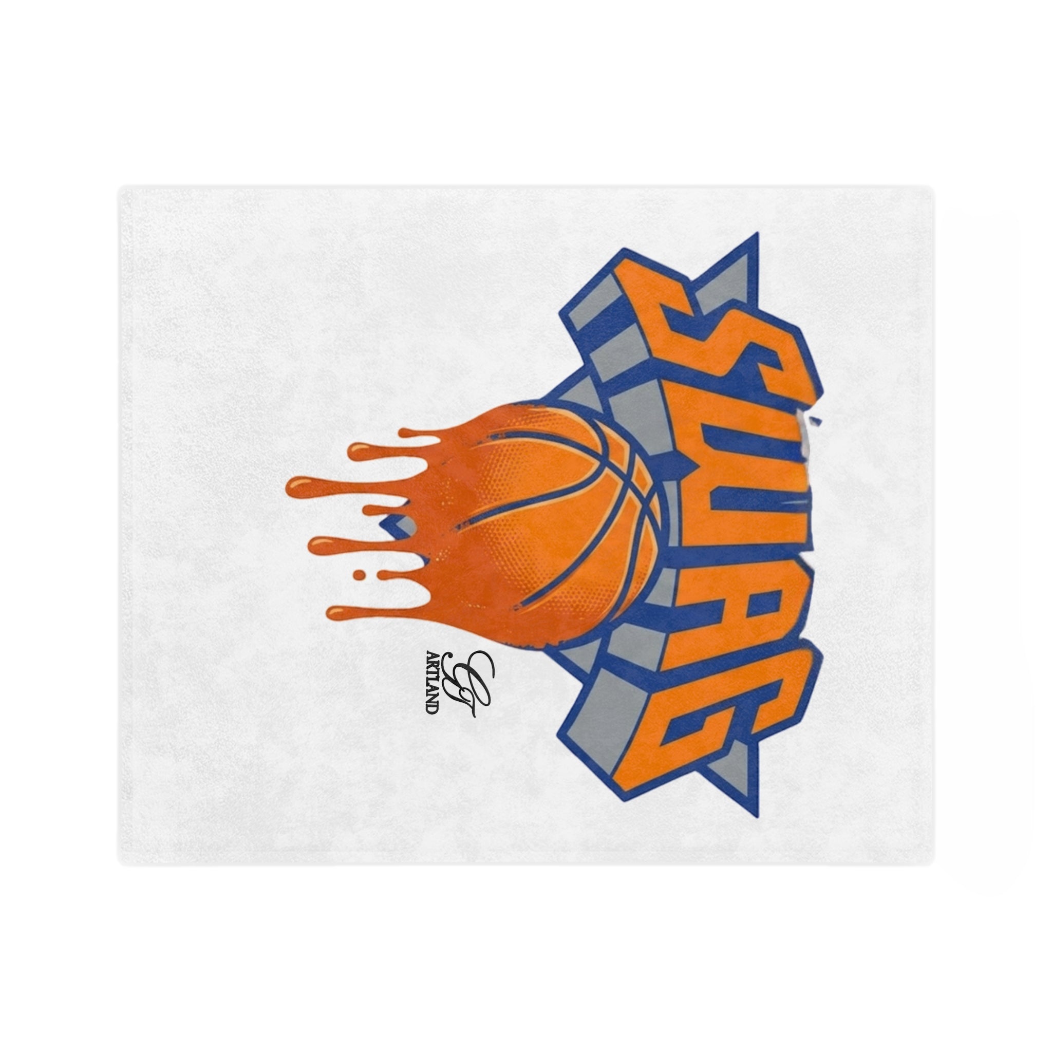 Dripping Basketball SWAG Blanket | Velveteen Microfiber Blanket by GT Artland