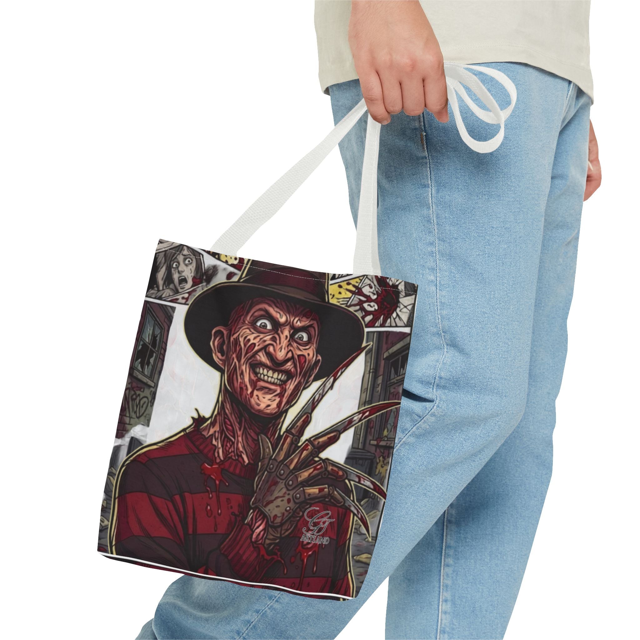 Elm Street Gangsta Horror Tote Bag by GT Artland