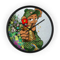 Spray Paint Kid Wall Clock
