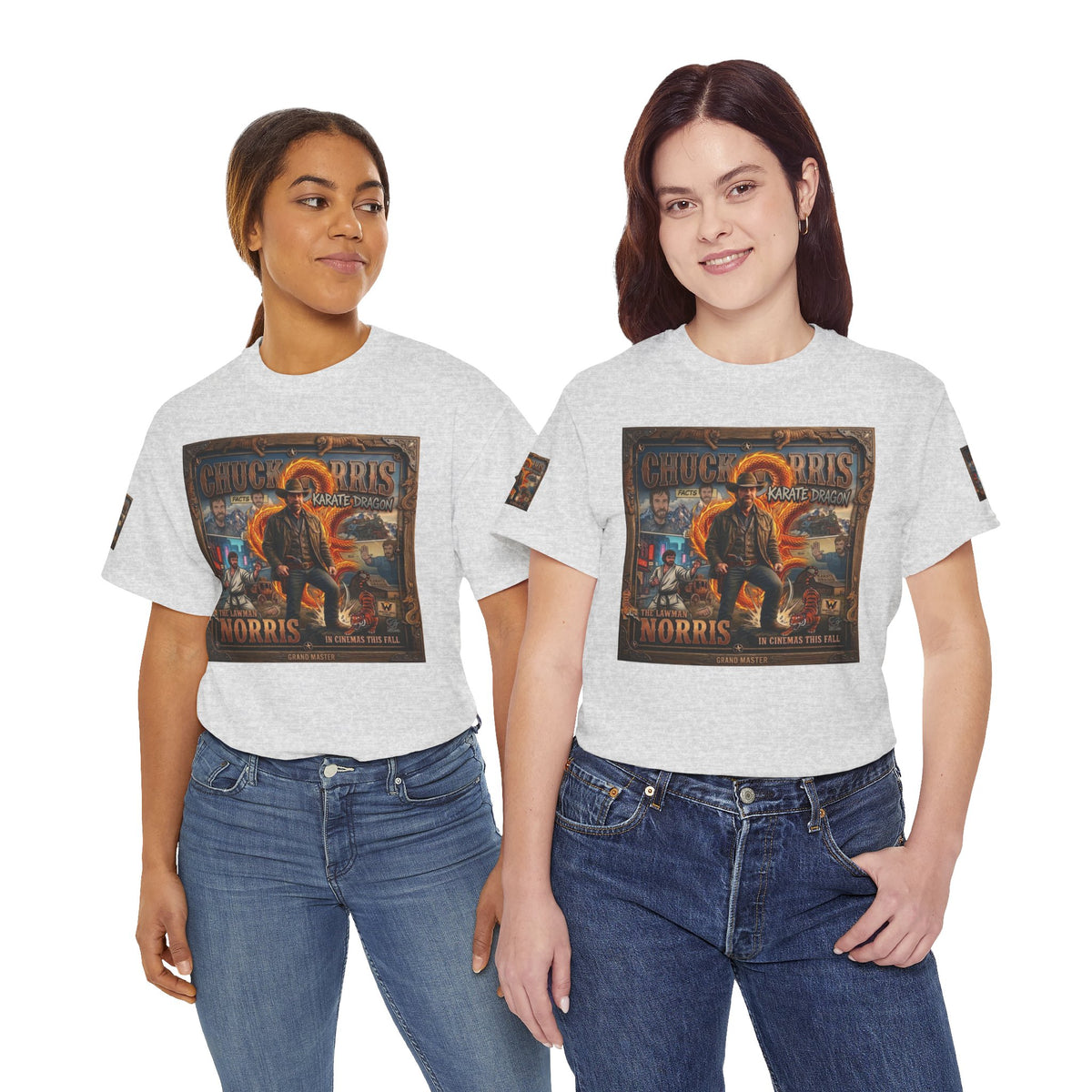 Retro Action Movie Poster T-Shirt | Vintage Fighter Hero Tee
