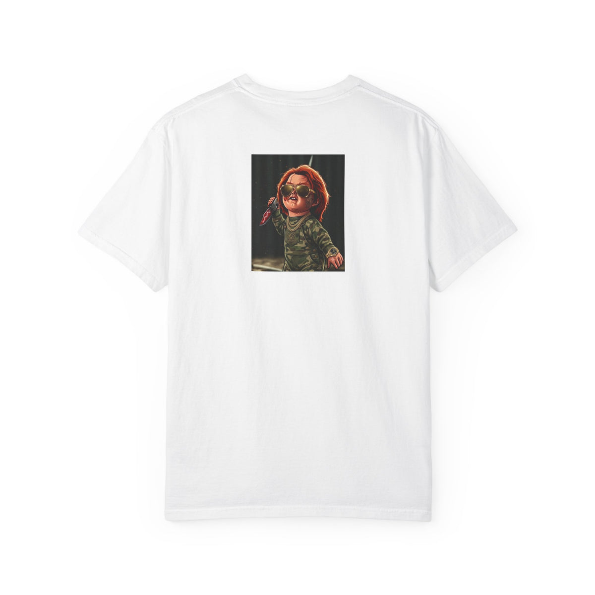 Playtimes Over Military Gold Swag Designer Drip TEE | Horror Movie Styled by GT Artland