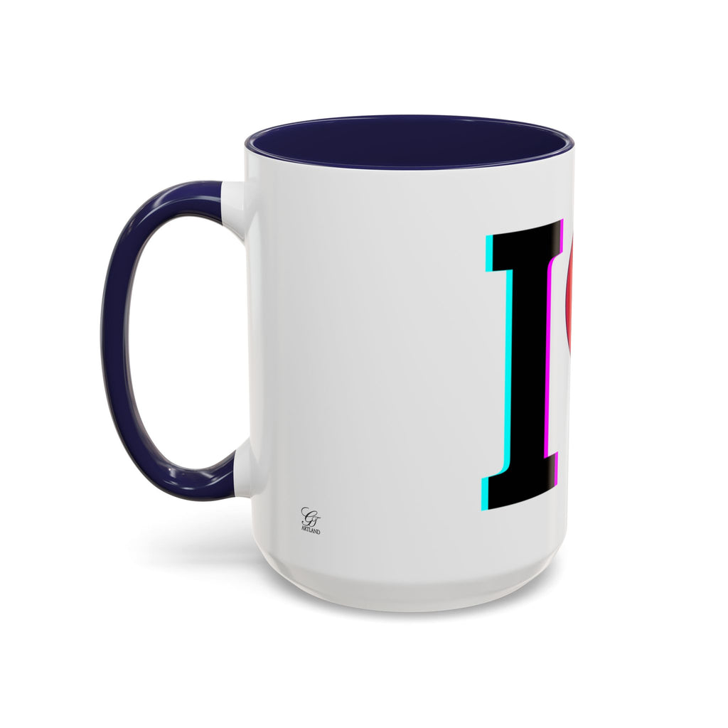 Winking Heart Graphic Mug | Accent Coffee Mug 11oz 15oz