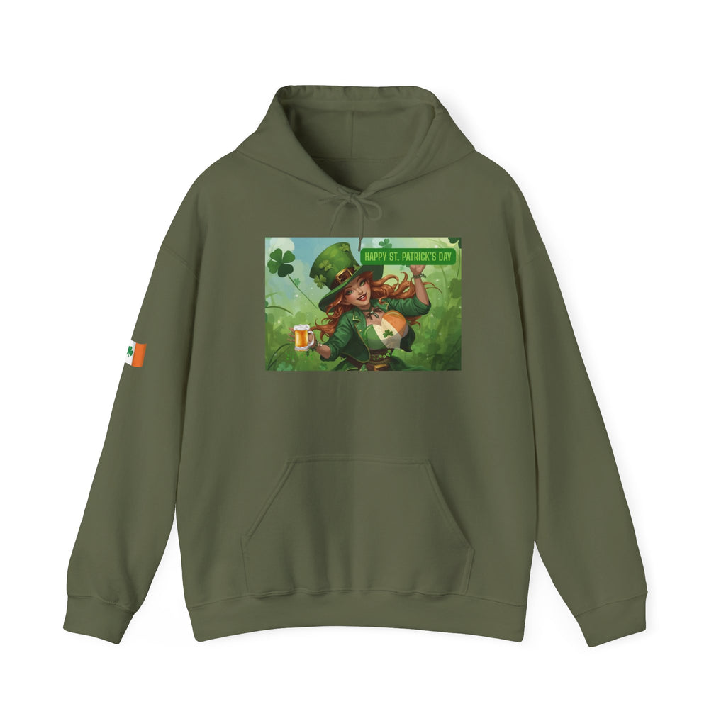 Leprechaun Pot of Gold Hoodie | St. Patrick's Day Shamrock Illustration