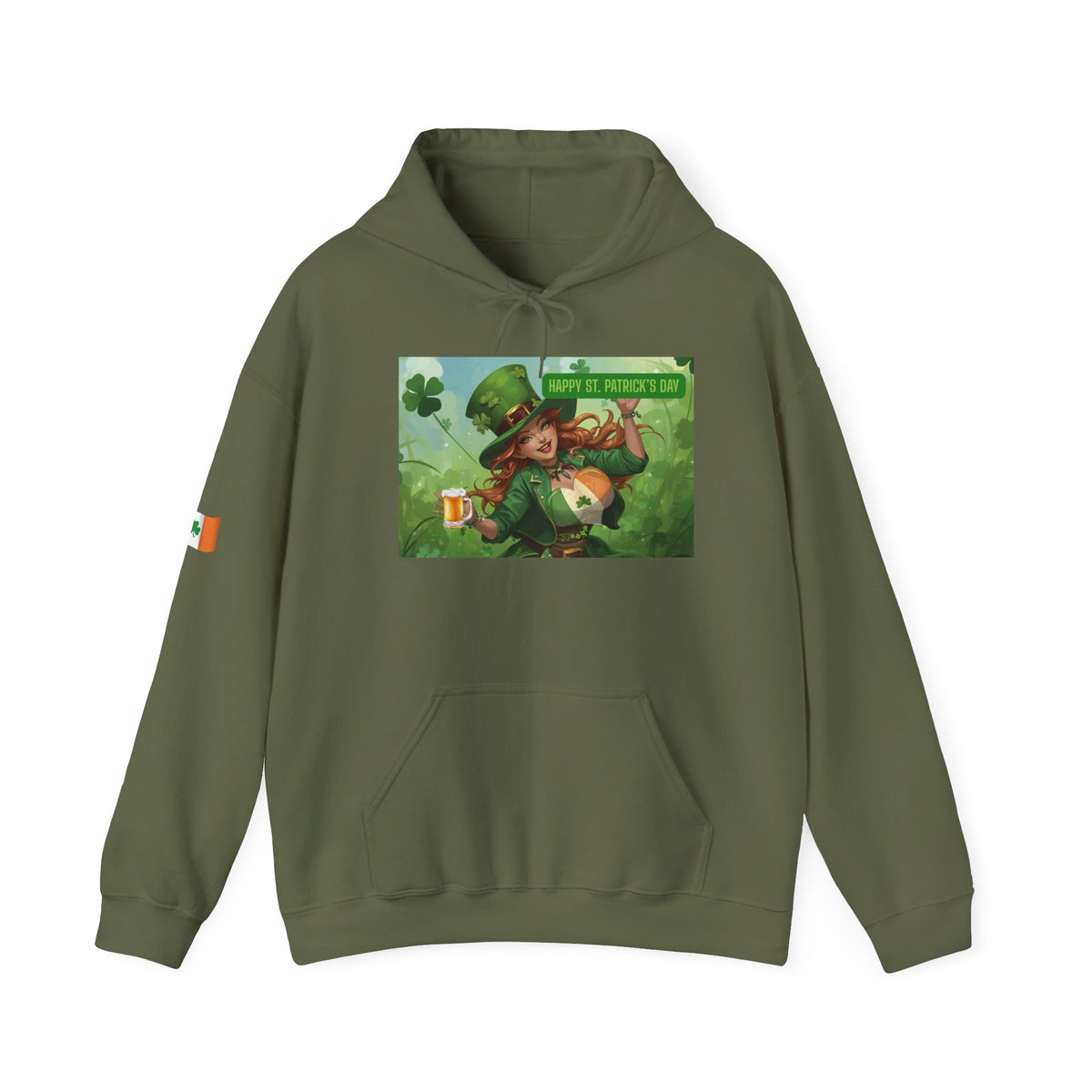 Leprechaun Pot of Gold Hoodie | St. Patrick's Day Shamrock Illustration