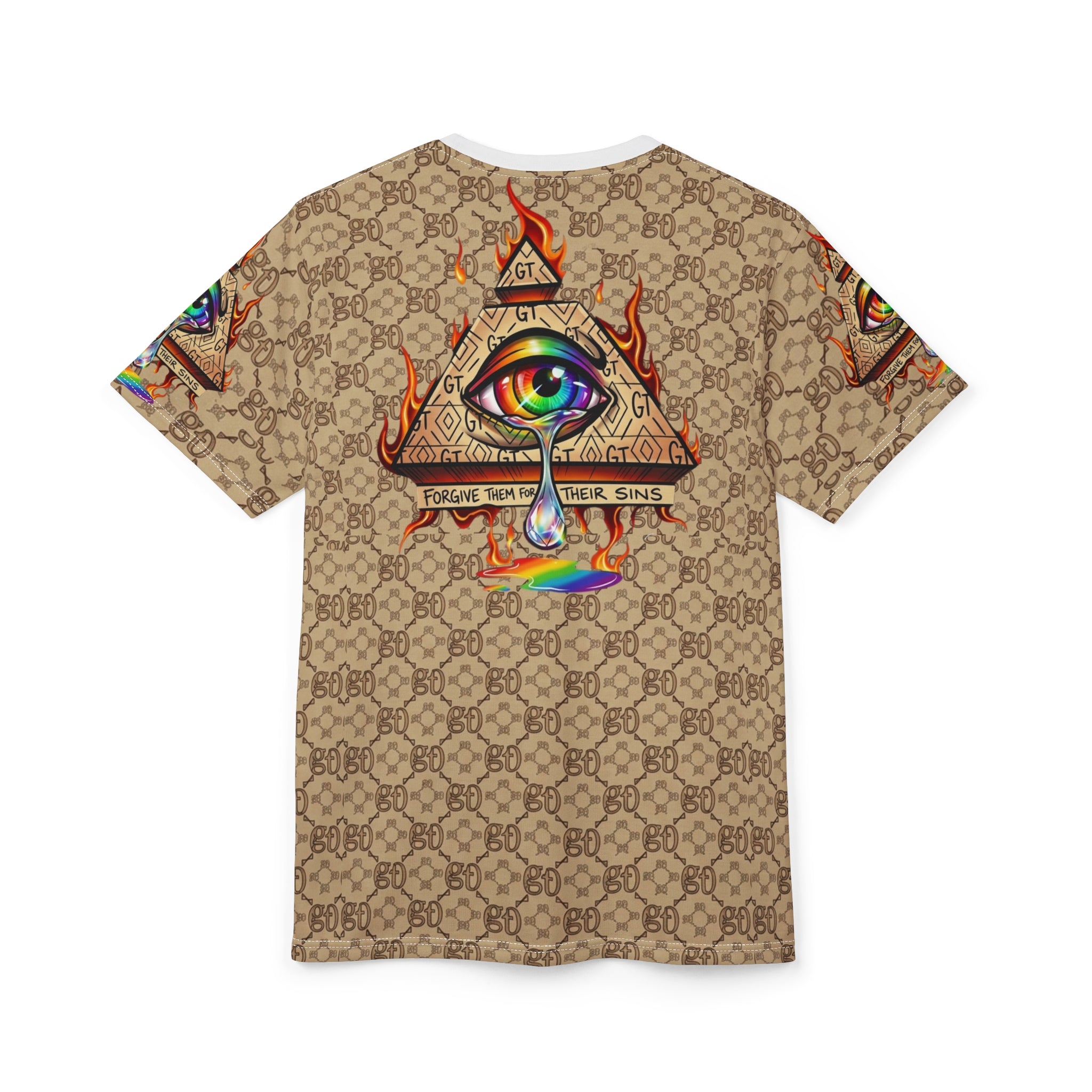 Rainbow All-Seeing Eye tee | Cut & Sew T-Shirt by GT Artland