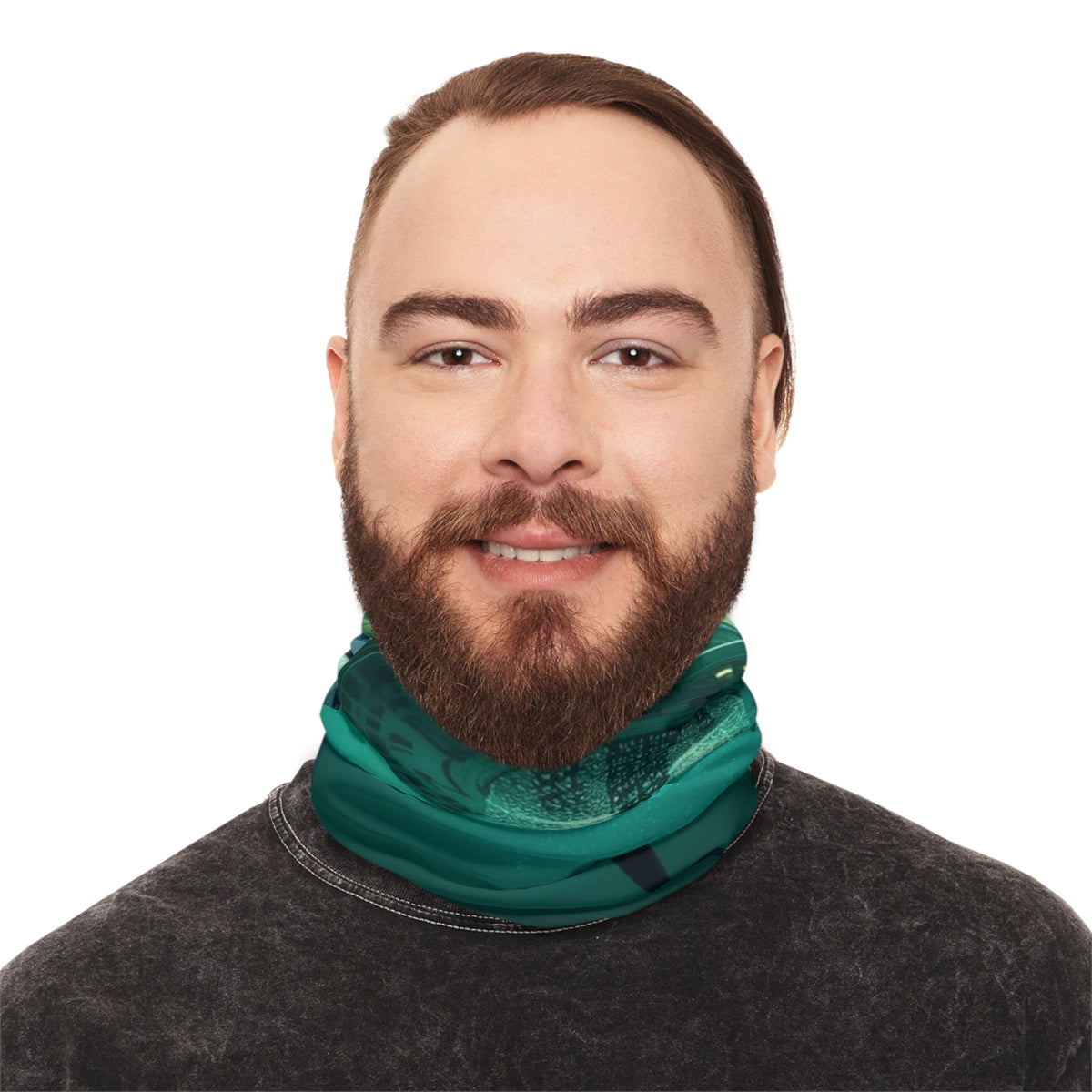 Mermaid Abduction Neck Gaiter | Alien Underwater Scene Face Covering
