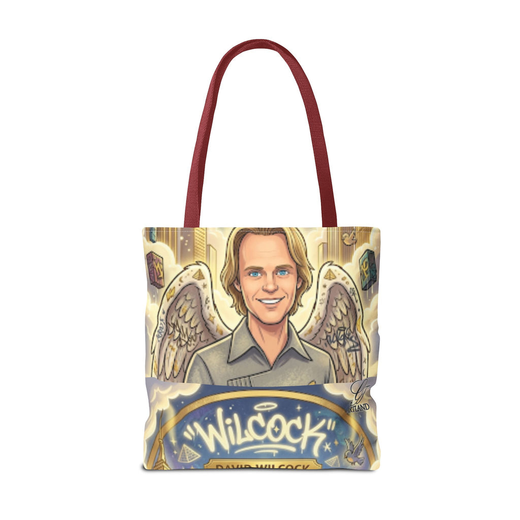 Wilcock Angel Wings Portrait Tote Bag – Illustrated Memorial/Tribute Carryall by GT Artland