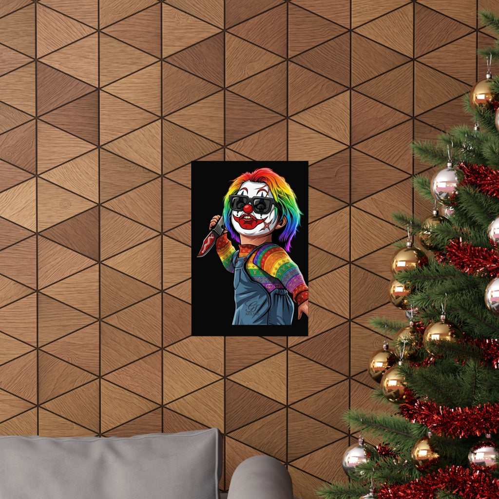 Rainbow Slasher Urban Designer Horror Matte Vertical Posters by GT Artland