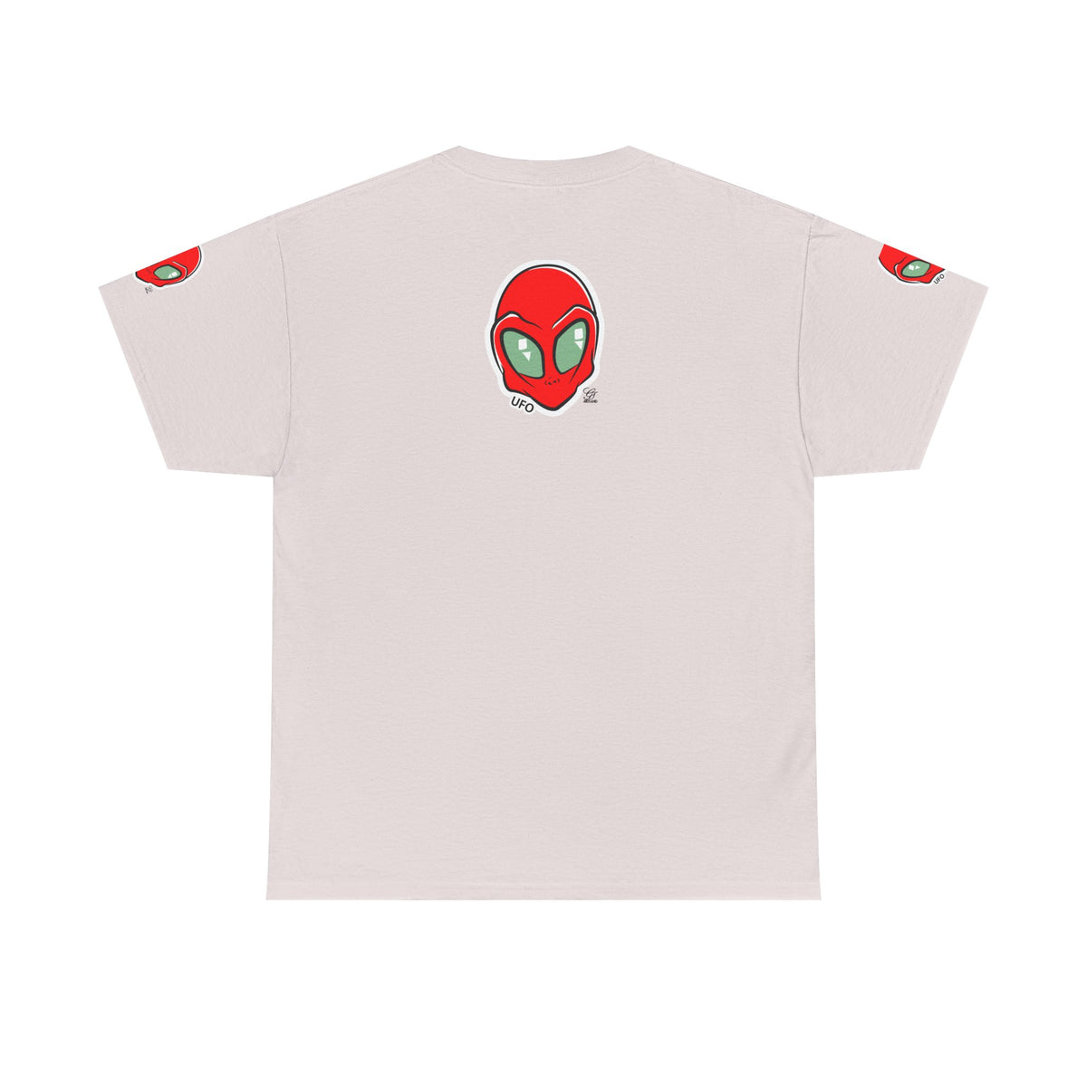 Red Alien Head UFO Tee | Retro Space Graphic T-Shirt