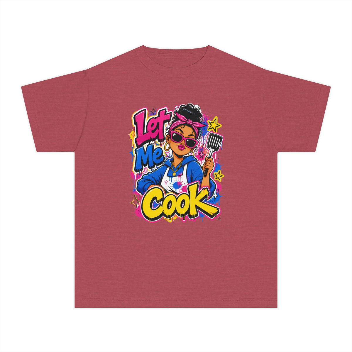 Let Me Cook Cartoon Chef Youth T-Shirt