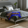 "Seductive" Blonde Velveteen Microfiber Blanket - Throw