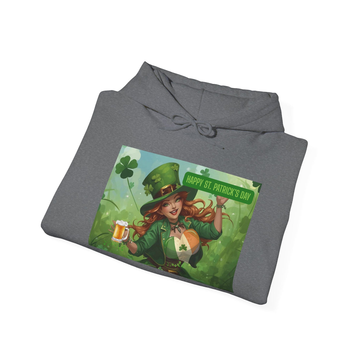 Leprechaun Pot of Gold Hoodie | St. Patrick's Day Shamrock Illustration