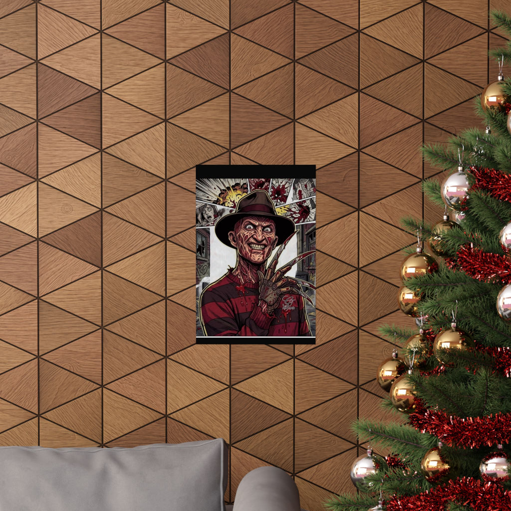 Elm Street Gangsta Horror Matte Vertical Posters by GT Artland