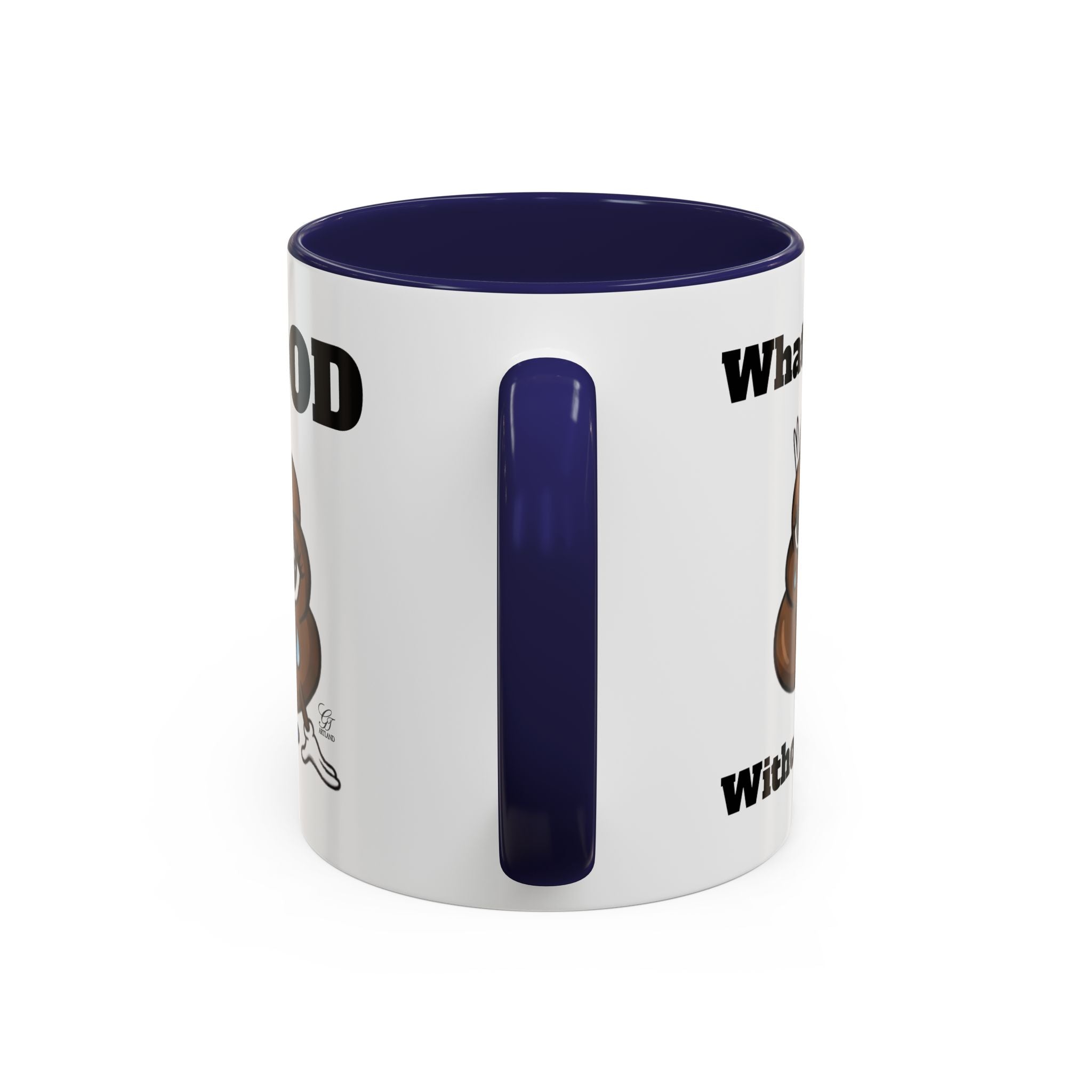 #MOOD Winnie without the poo Funny Poop Emoji Accent Coffee Mug – 11/15oz Novelty Gift by GT Artland