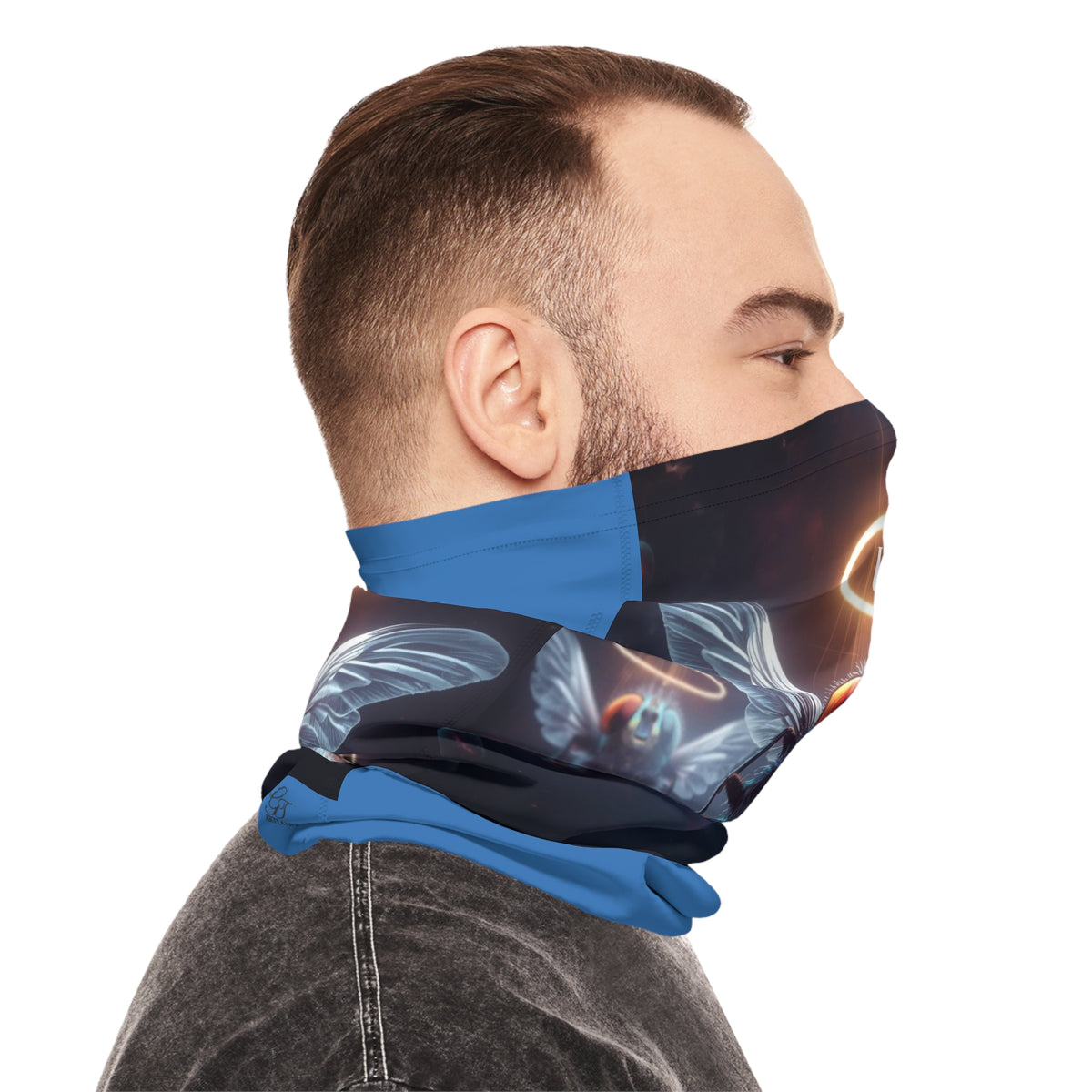 UFO Halo Insect lightweight neck gaiter | sci-fi bug design, space wings