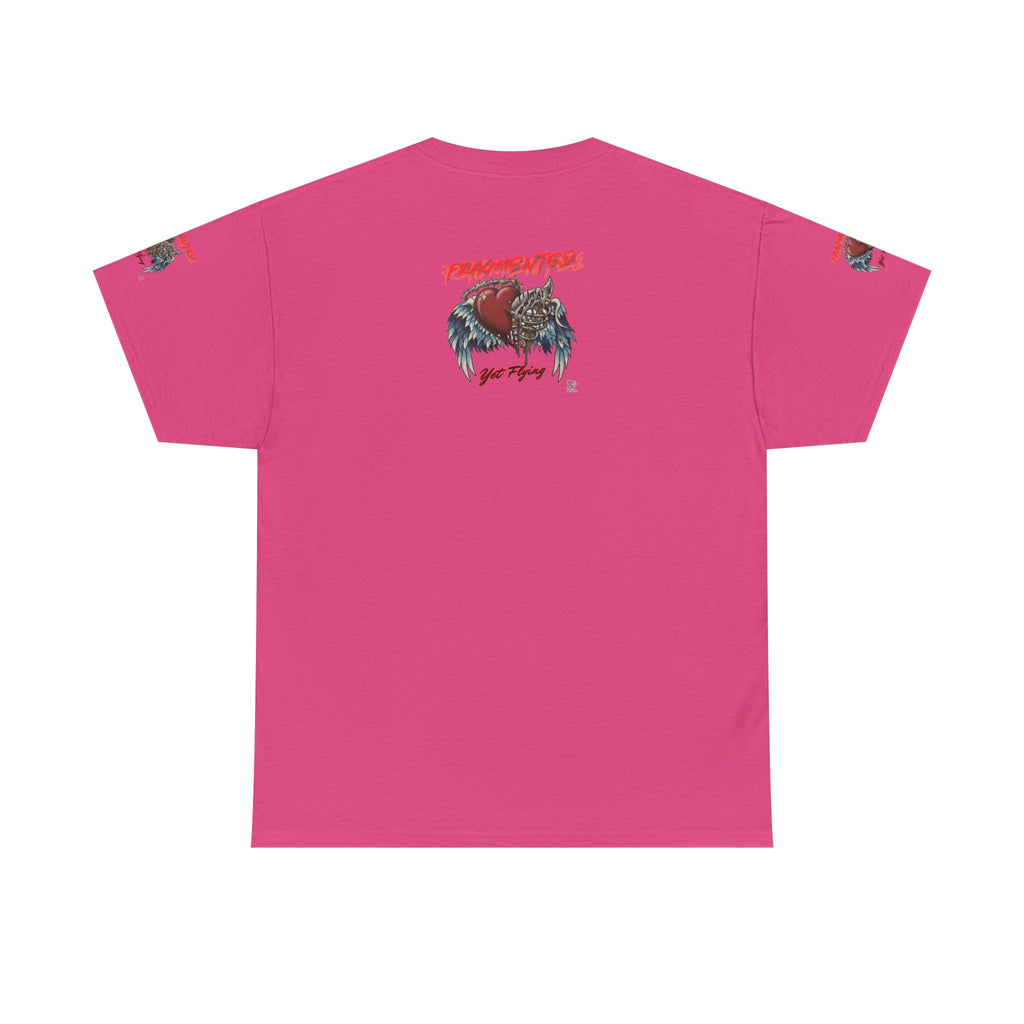 Fragmented Heart Wings tee | Broken Heart with Wings graphic
