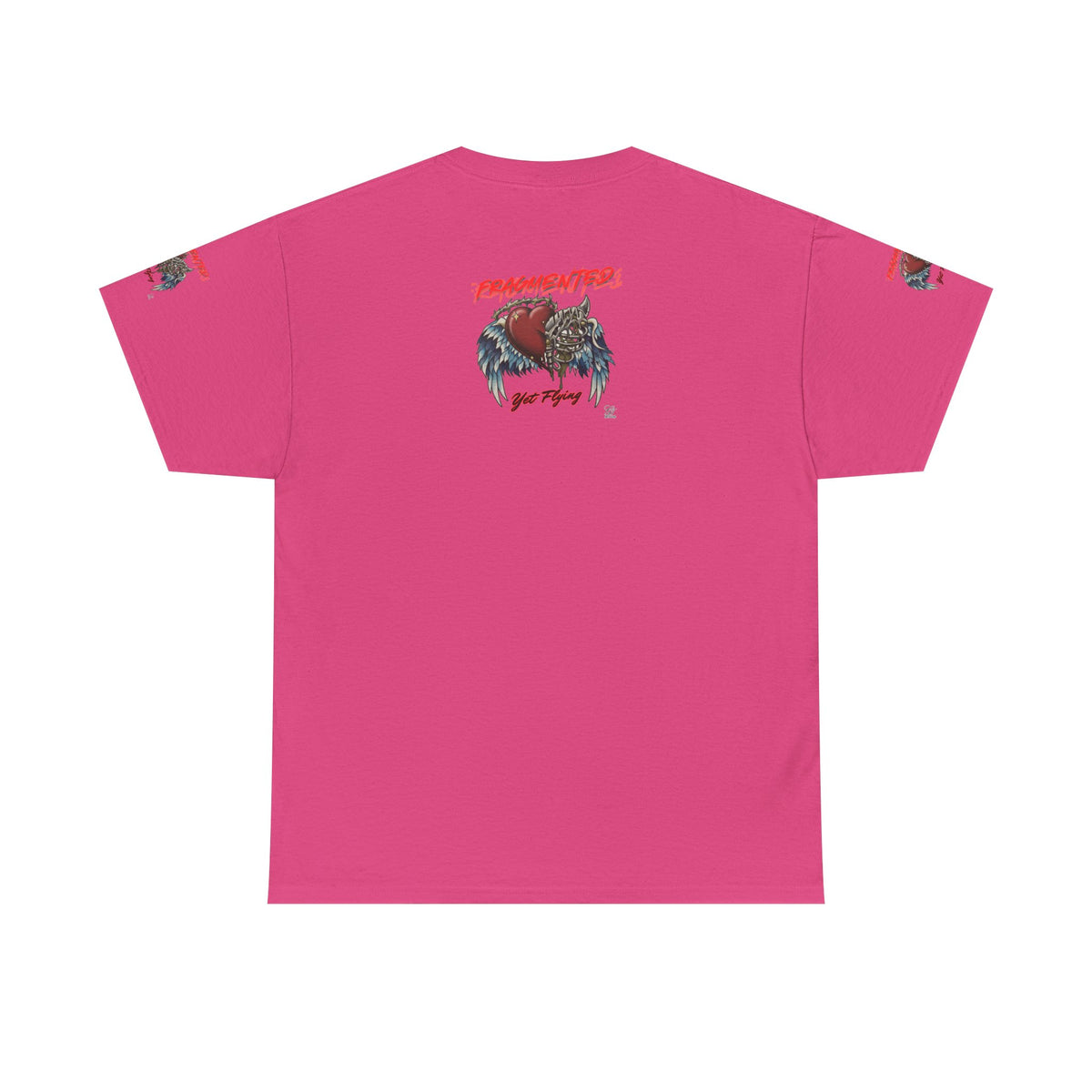 Fragmented Heart Wings tee | Broken Heart with Wings graphic