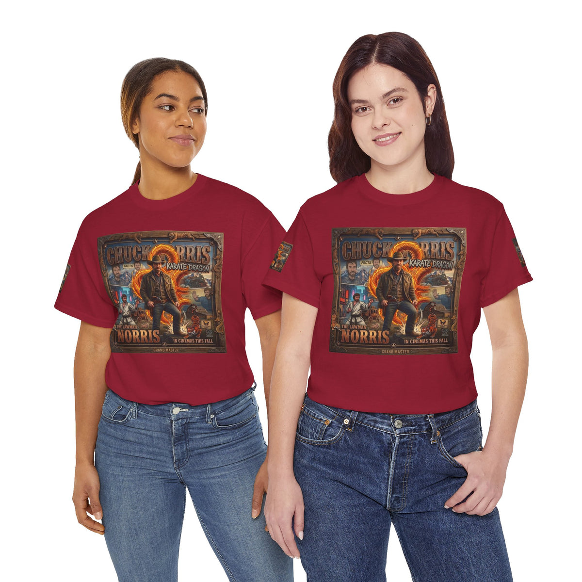 Retro Action Movie Poster T-Shirt | Vintage Fighter Hero Tee