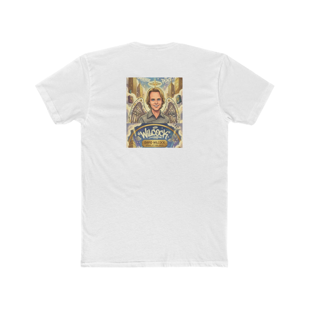 David Wilcock Angel Portrait Tee — Spiritual Memoir Graphic T-Shirt by GT Artland