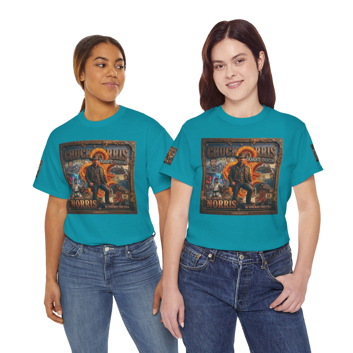 Retro Action Movie Poster T-Shirt | Vintage Fighter Hero Tee