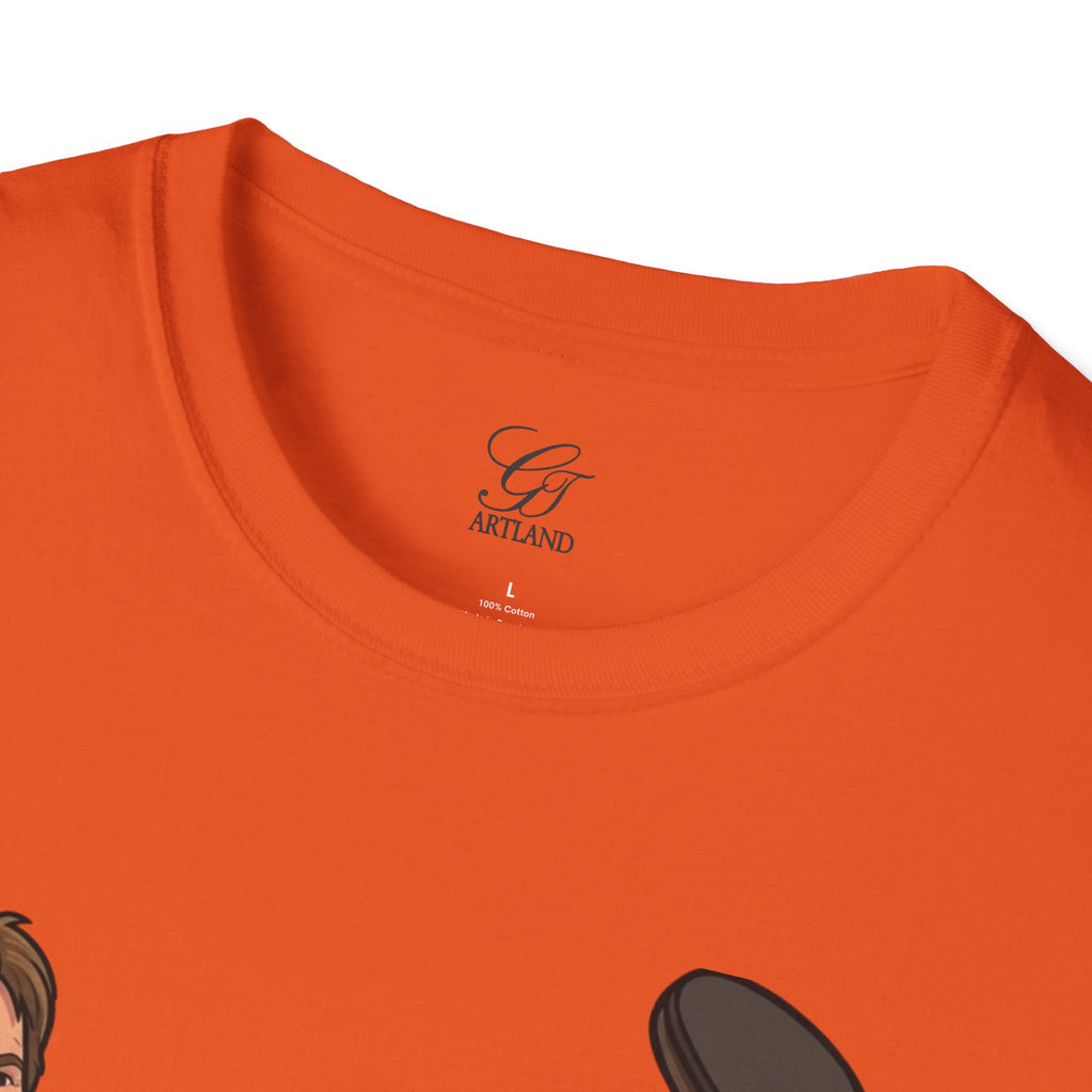Chuck Norris Kick Illustration T-Shirt | I'll Kick Your Butt text by GT Artland