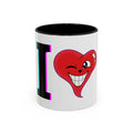 Winking Heart Graphic Mug | Accent Coffee Mug 11oz 15oz